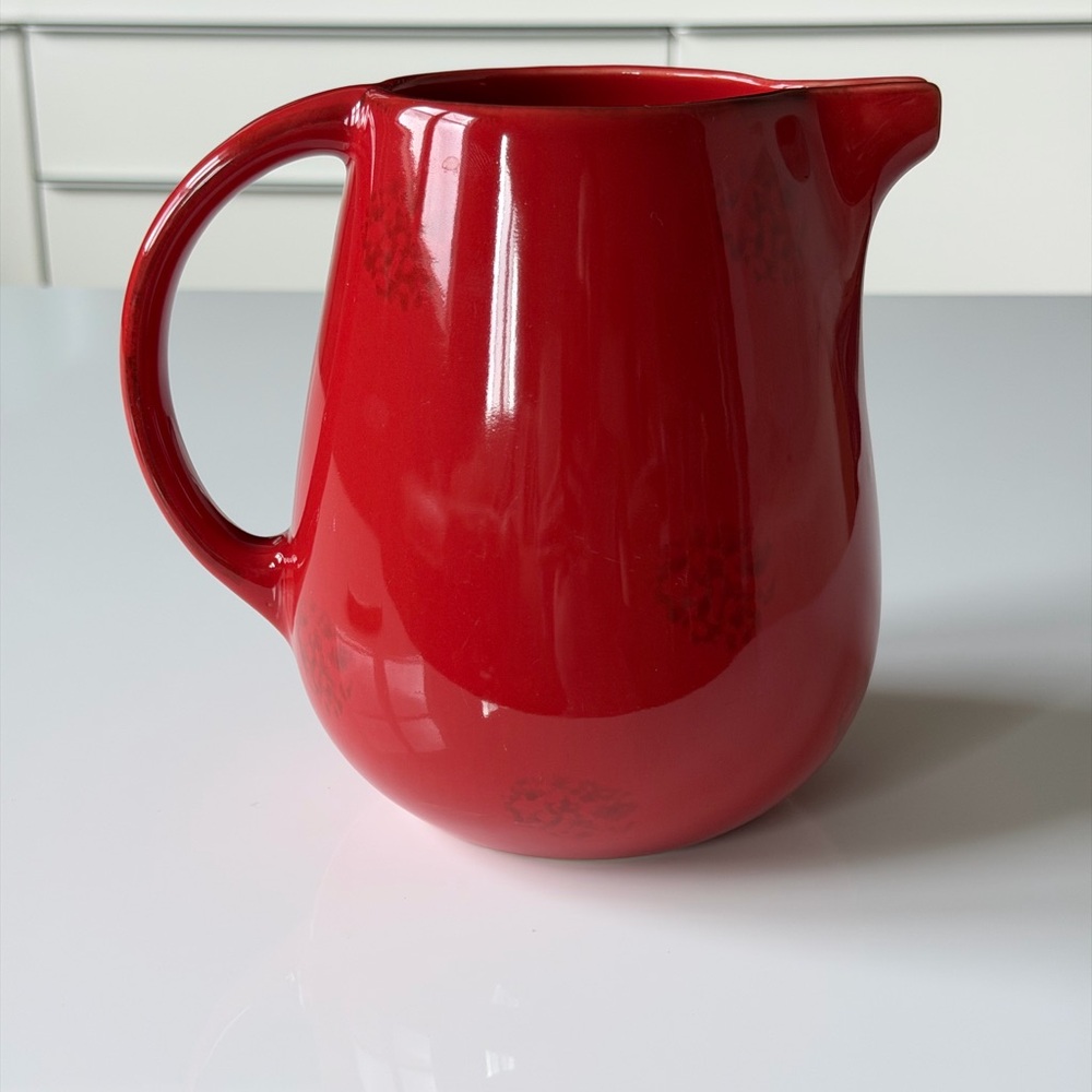 Teleflora Red Cardinal Ceramic Pitcher/Vase with Bird Design - Picture 4 of 12